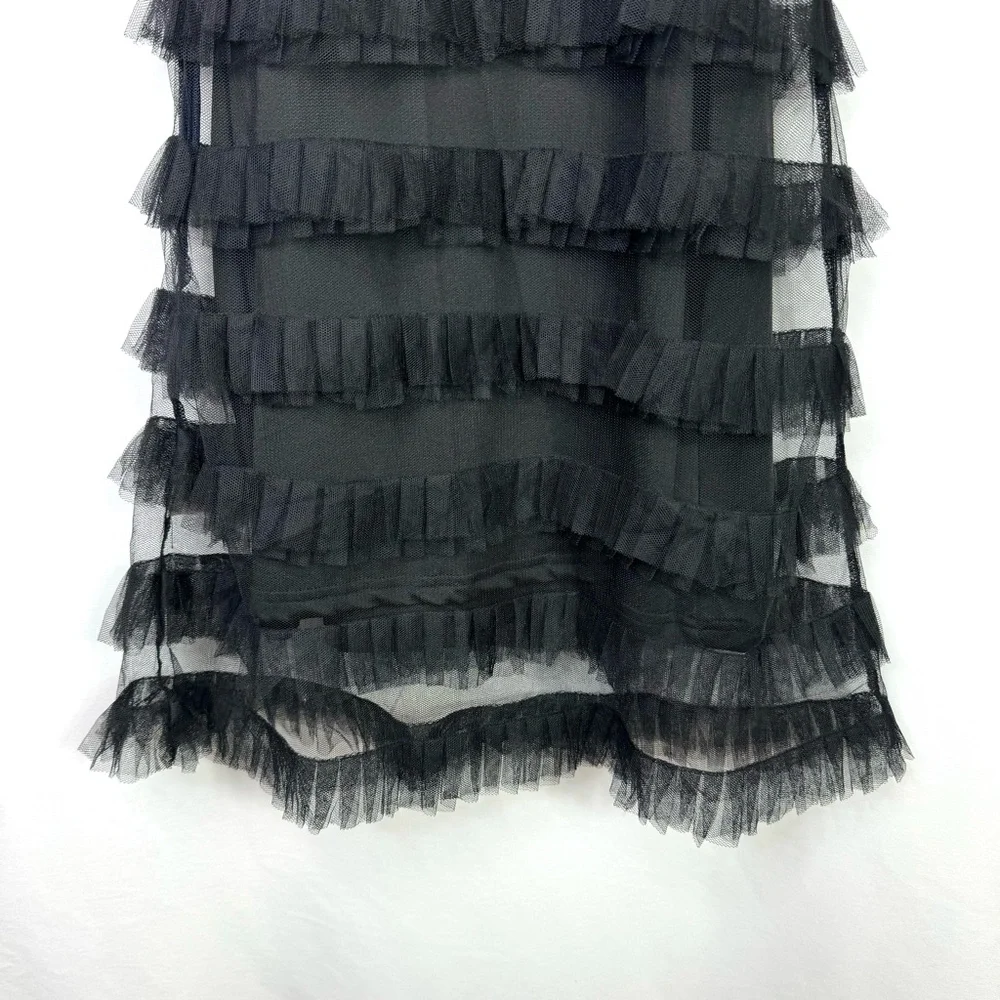 NEW Never Fully Dressed Kate Sheer Ruffled Mini Dress - Picture 13 of 15